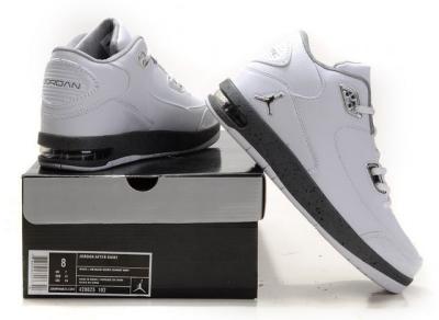 cheap air jordan after game white / gray